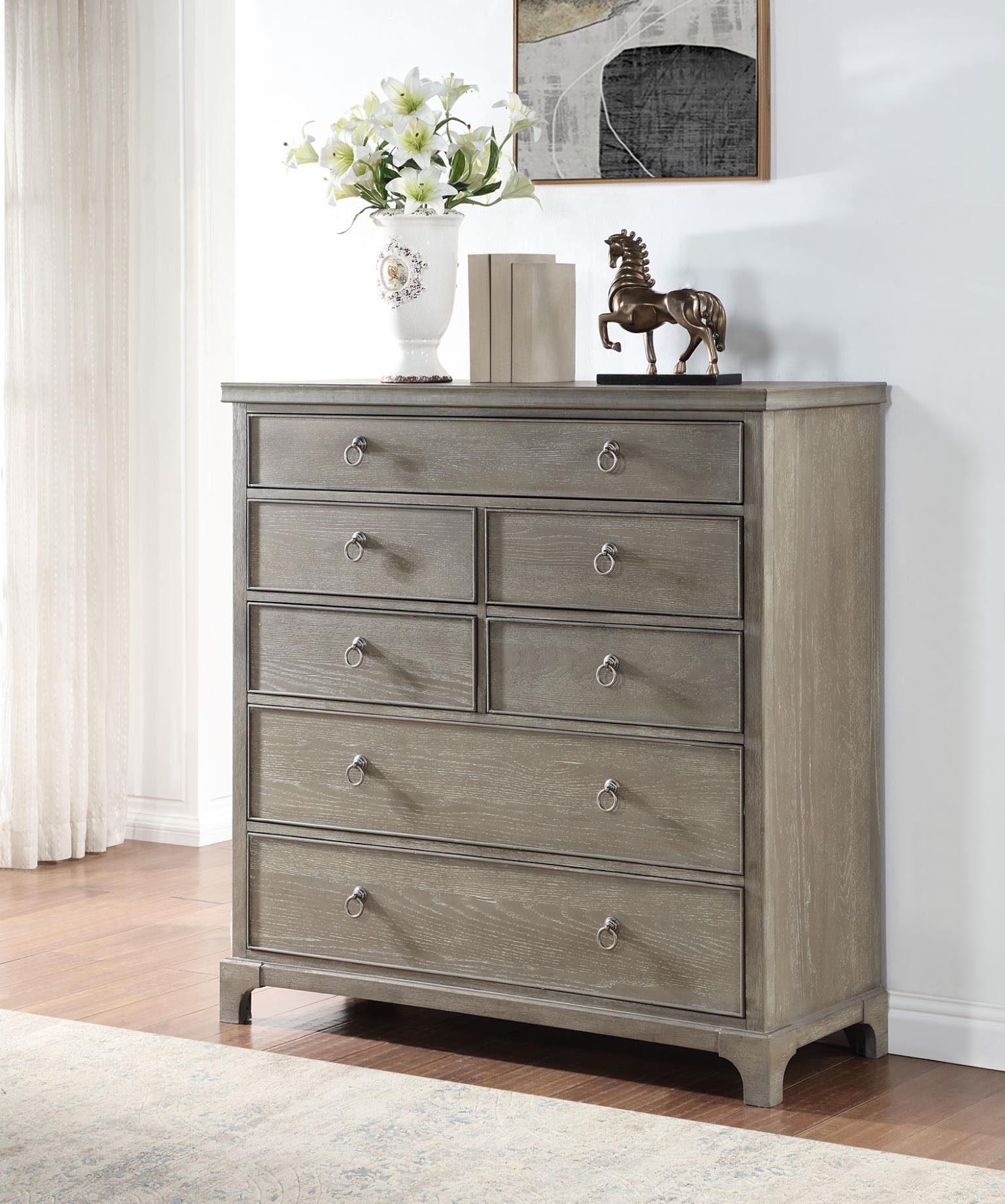 KING BED FRAME - DRESSER - MIRROR view 4