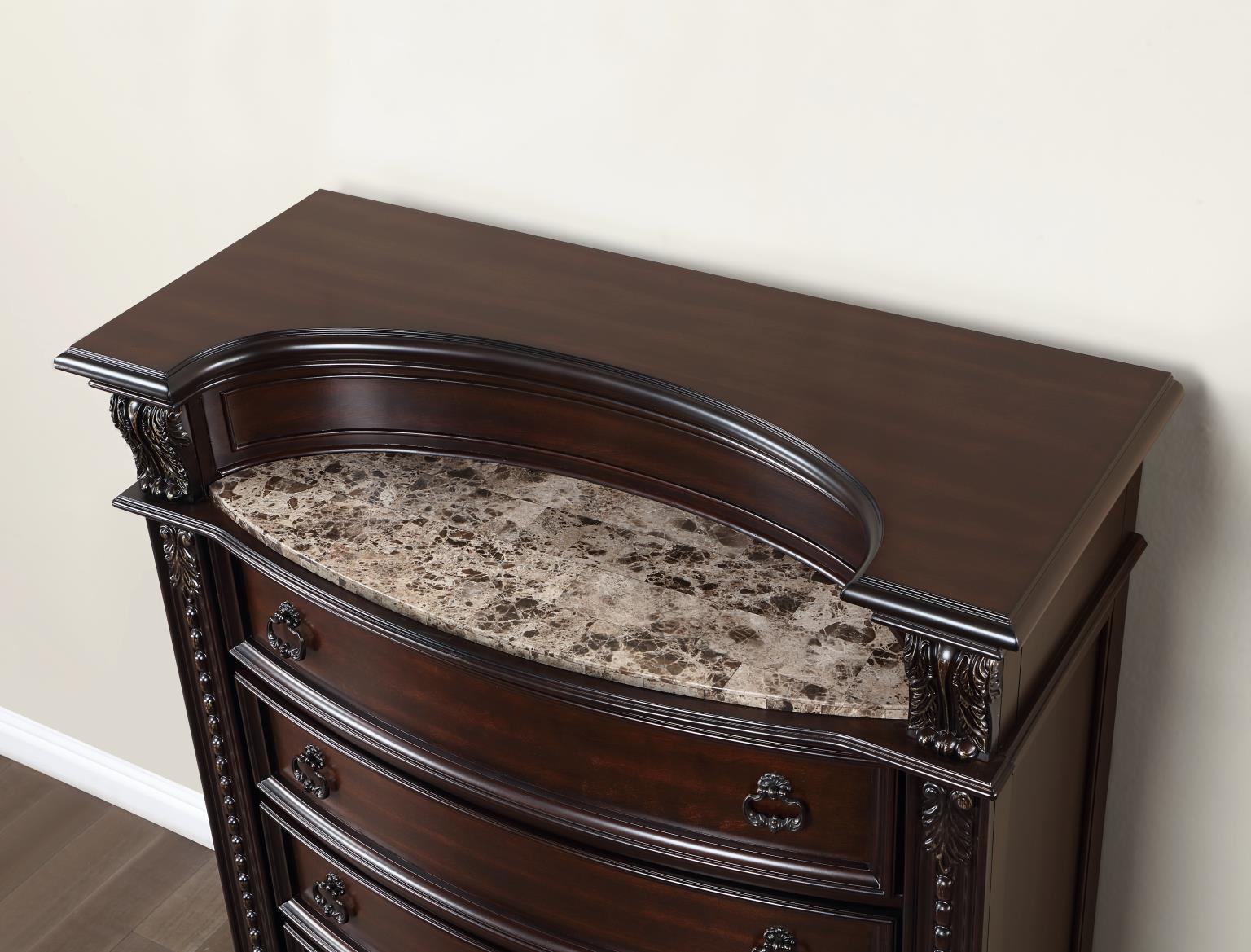 KING BED FRAME - DRESSER - MIRROR - CHEST - NIGHTSTAND view 6