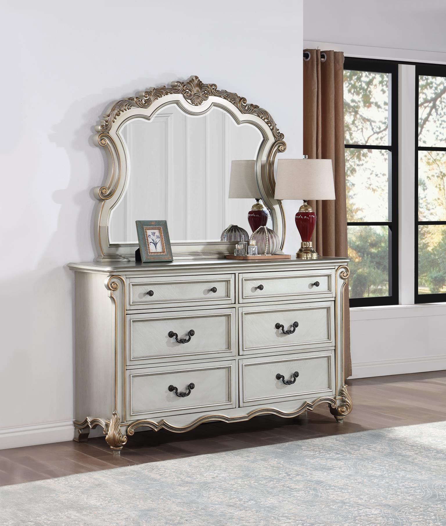 ANTIQUE PLATINUM DRESSER view 3