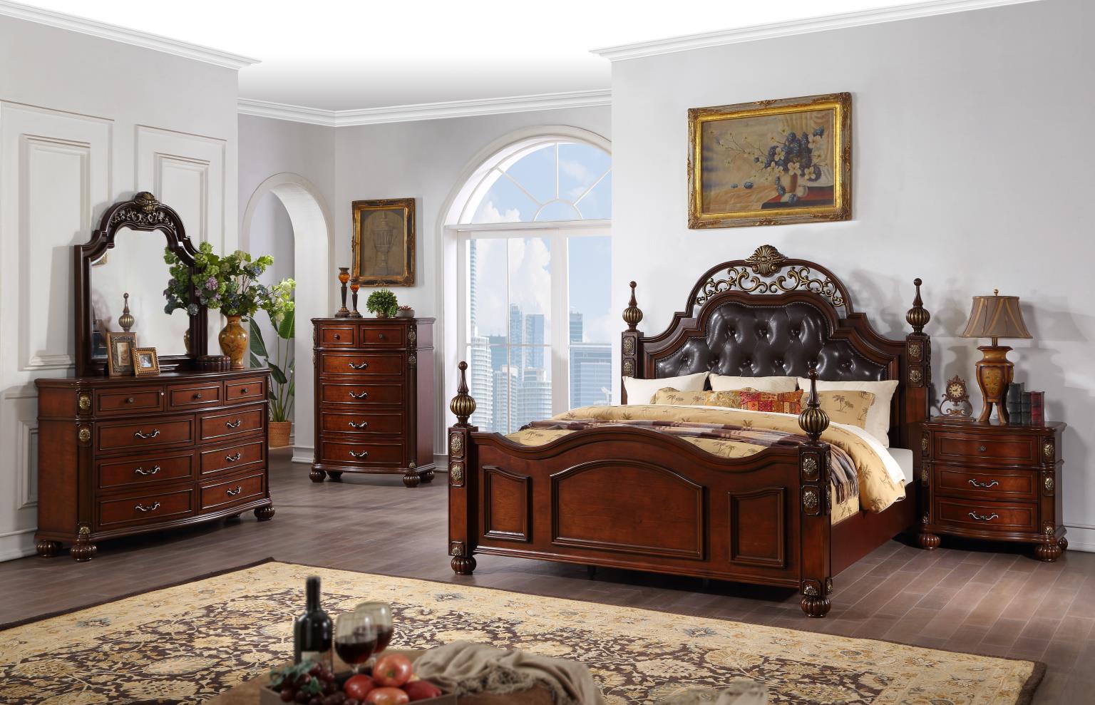 QUEEN BED-DRESSER-MIRROR