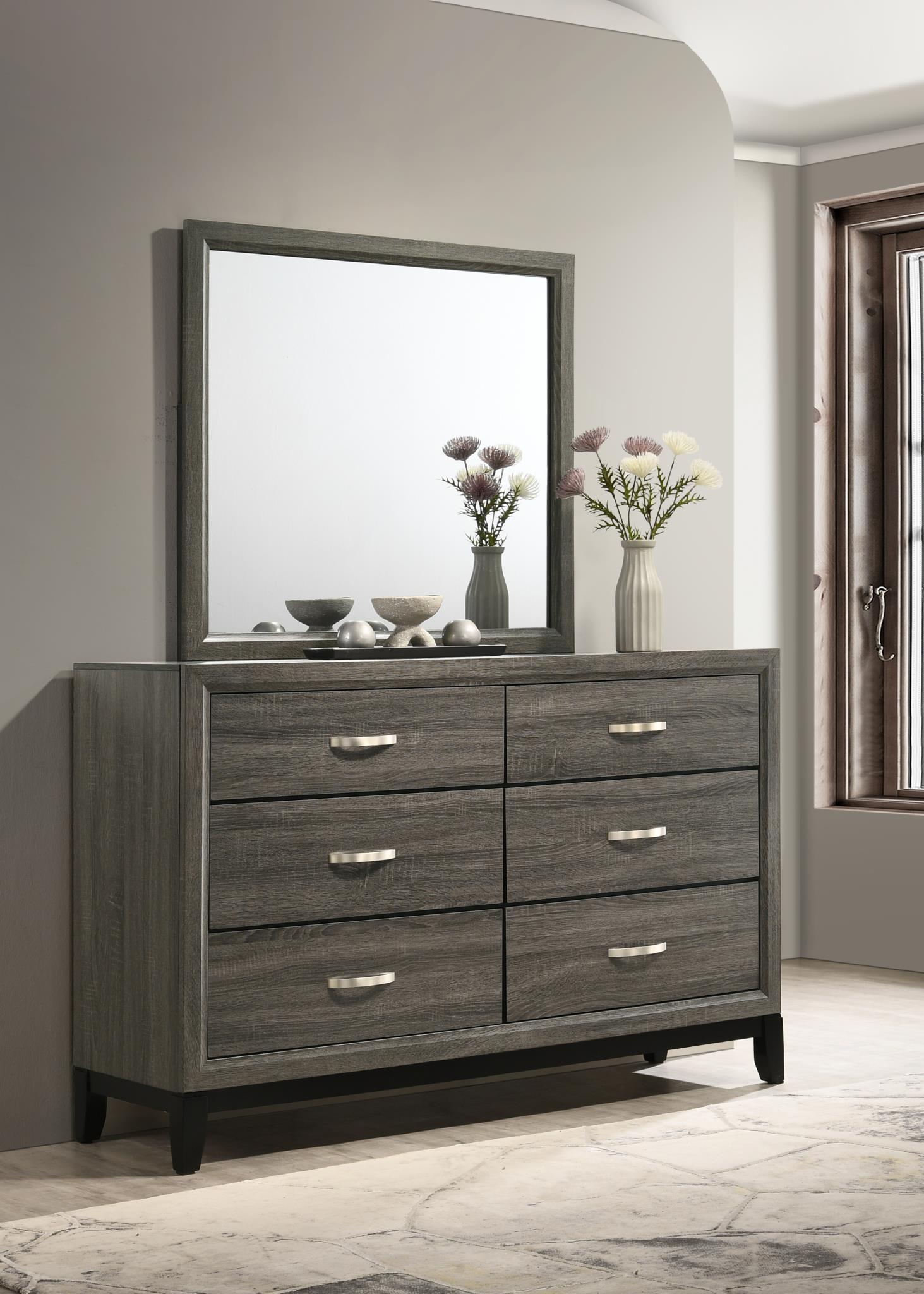 GRAY DRESSER view 3