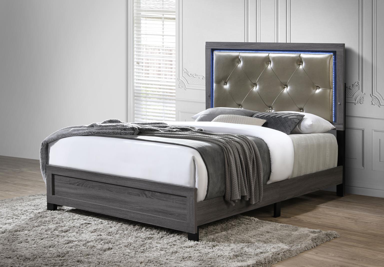 GRAY LED FULL BED view 2