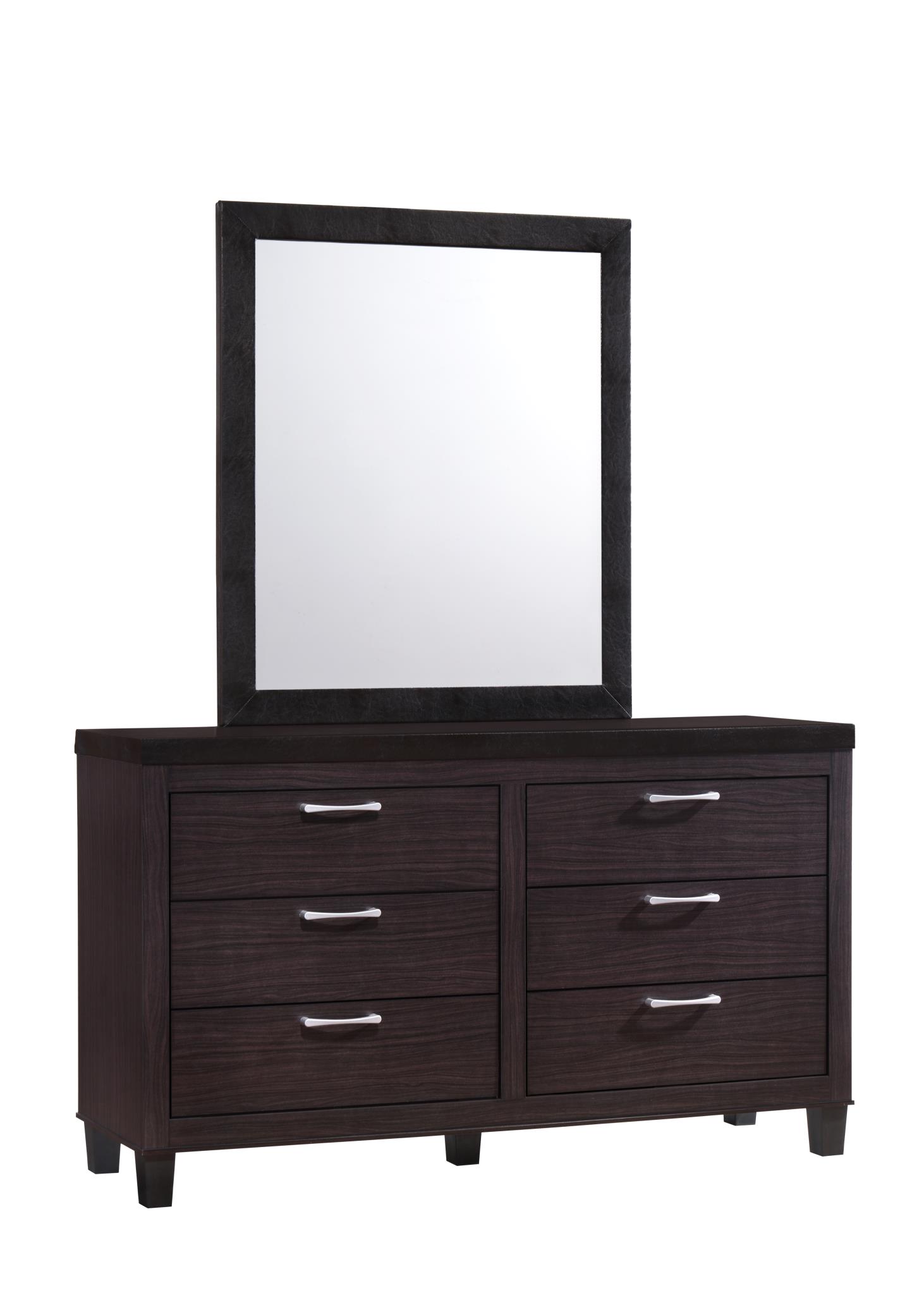 KING BED - DRESSER - MIRROR view 3