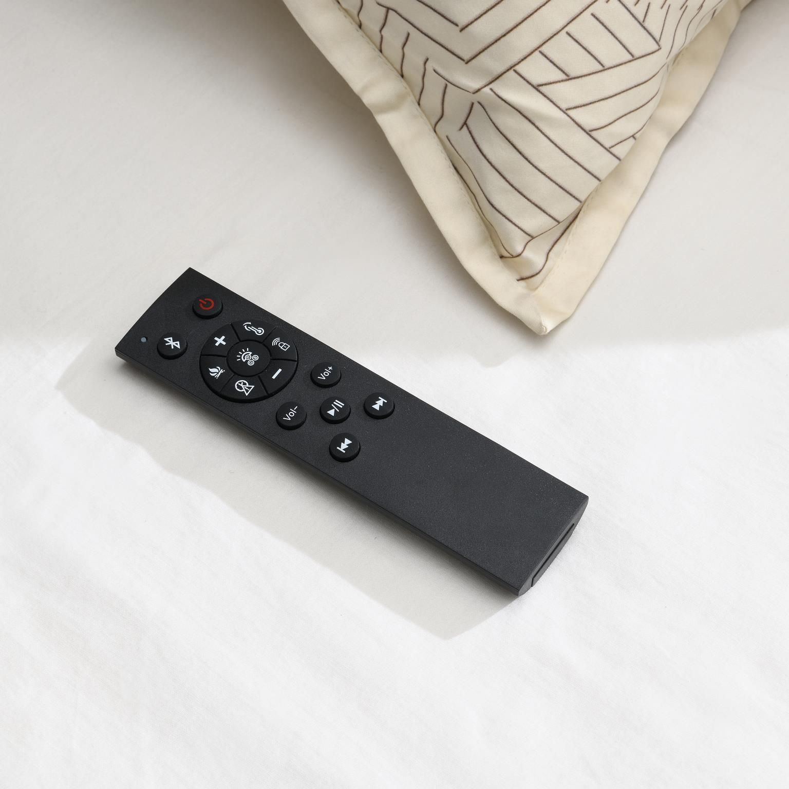 GRAY VELVET KING BED W/FIREPLACE & BLUETOOTH SPEAKER & USB view 6