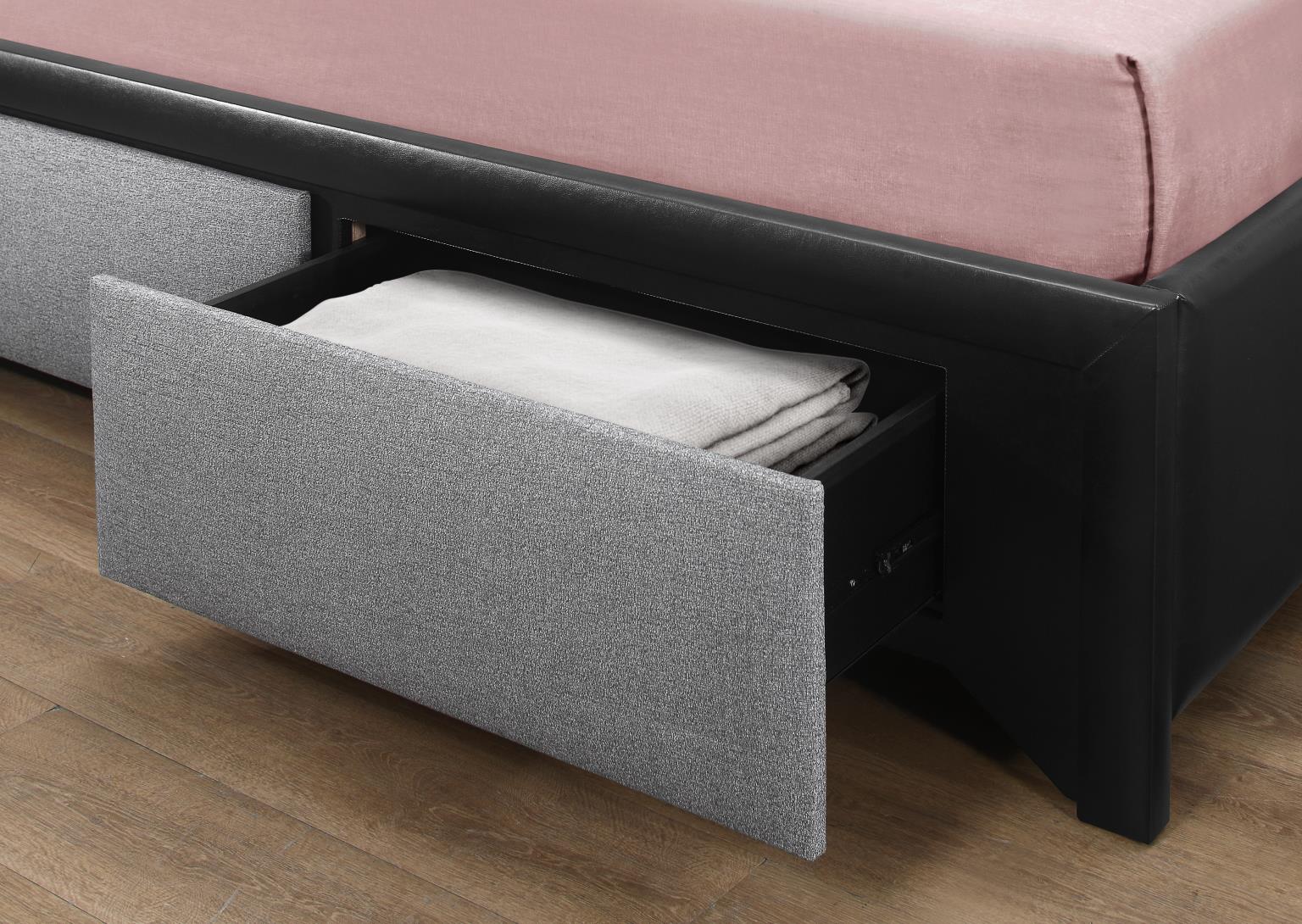 BLACK BLUETOOTH QUEEN BED view 2