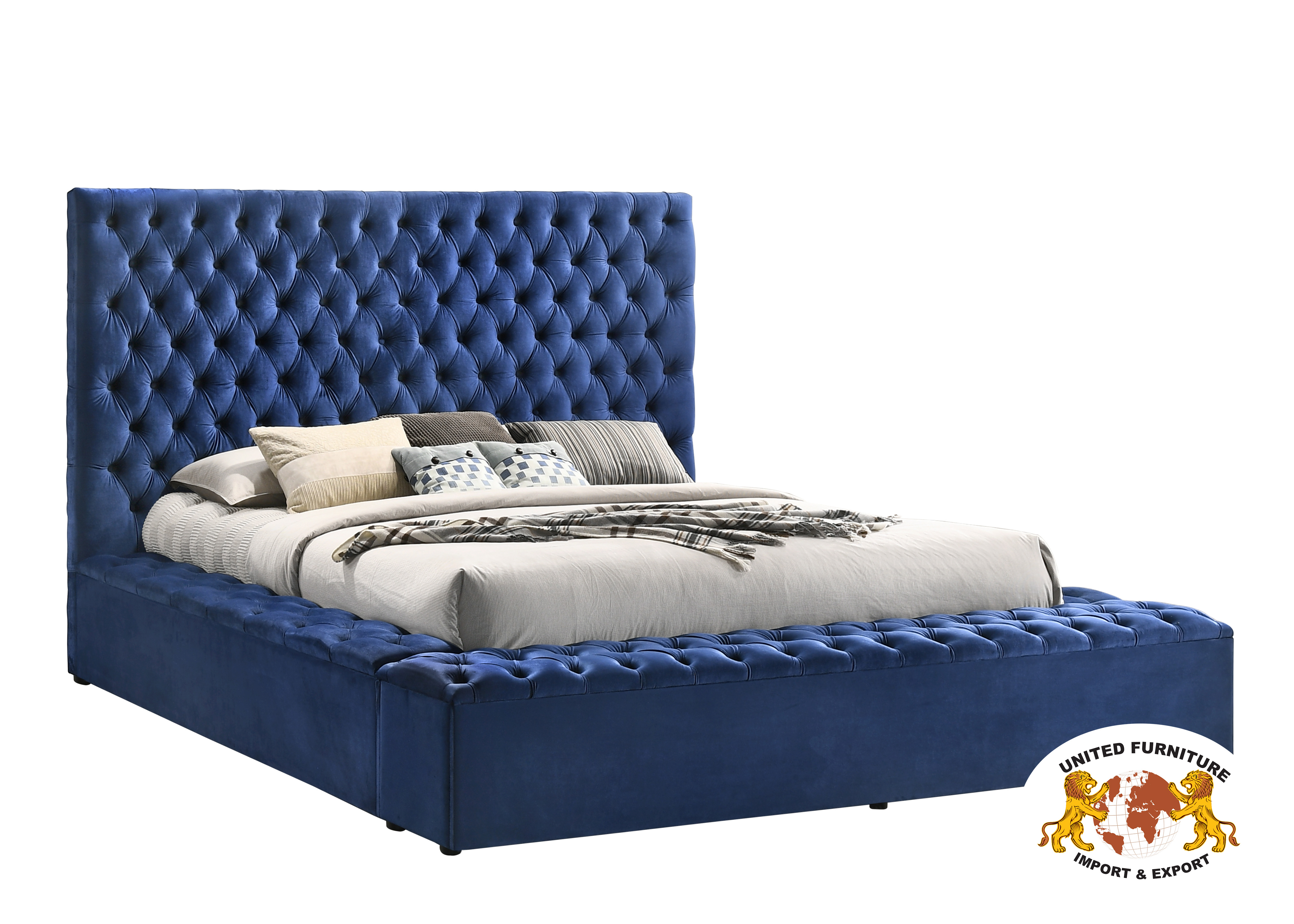 BLUE VELVET KING BED view 5