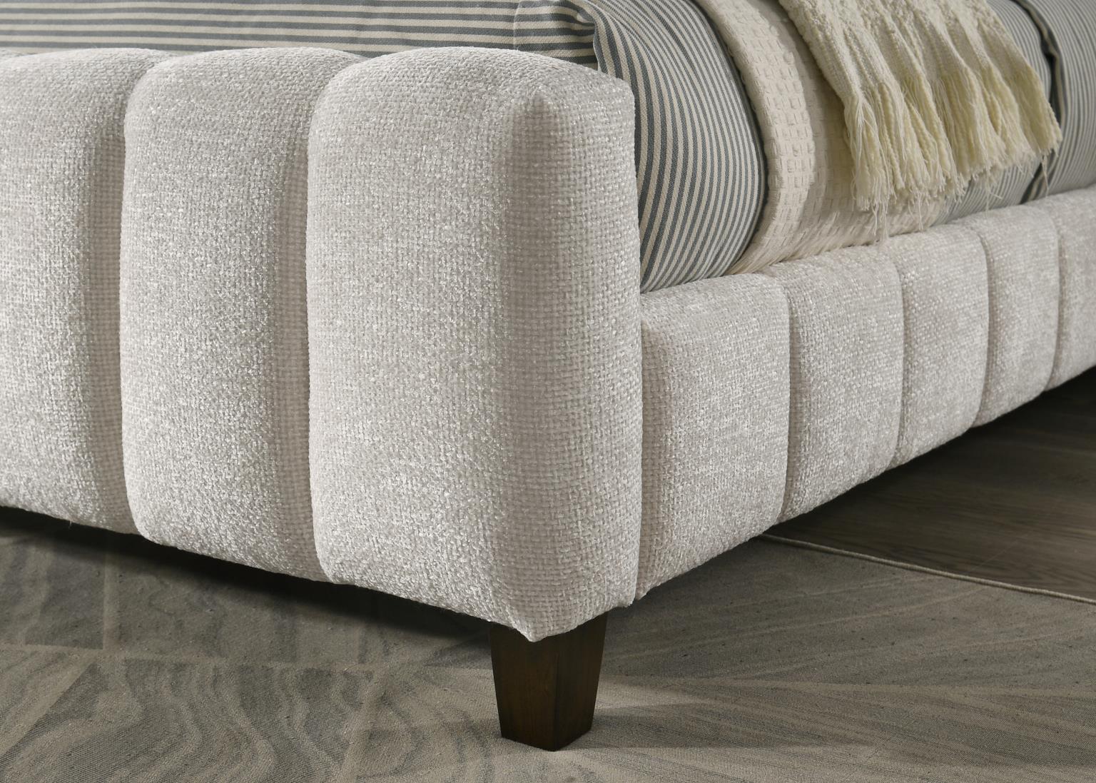 DARK GRAY QUEEN UPH SLEIGHT BED view 3