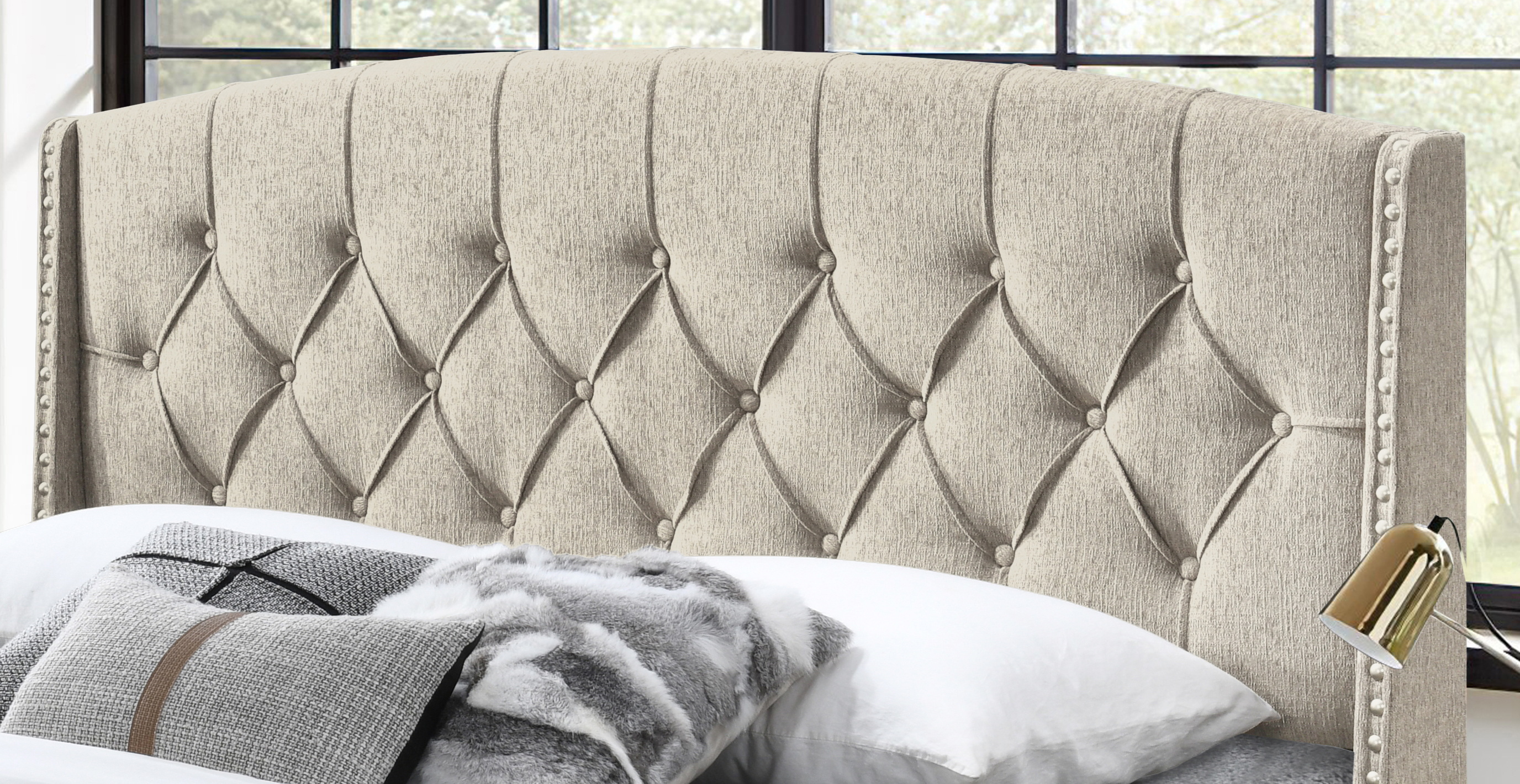 BEIGE TWIN BED view 5