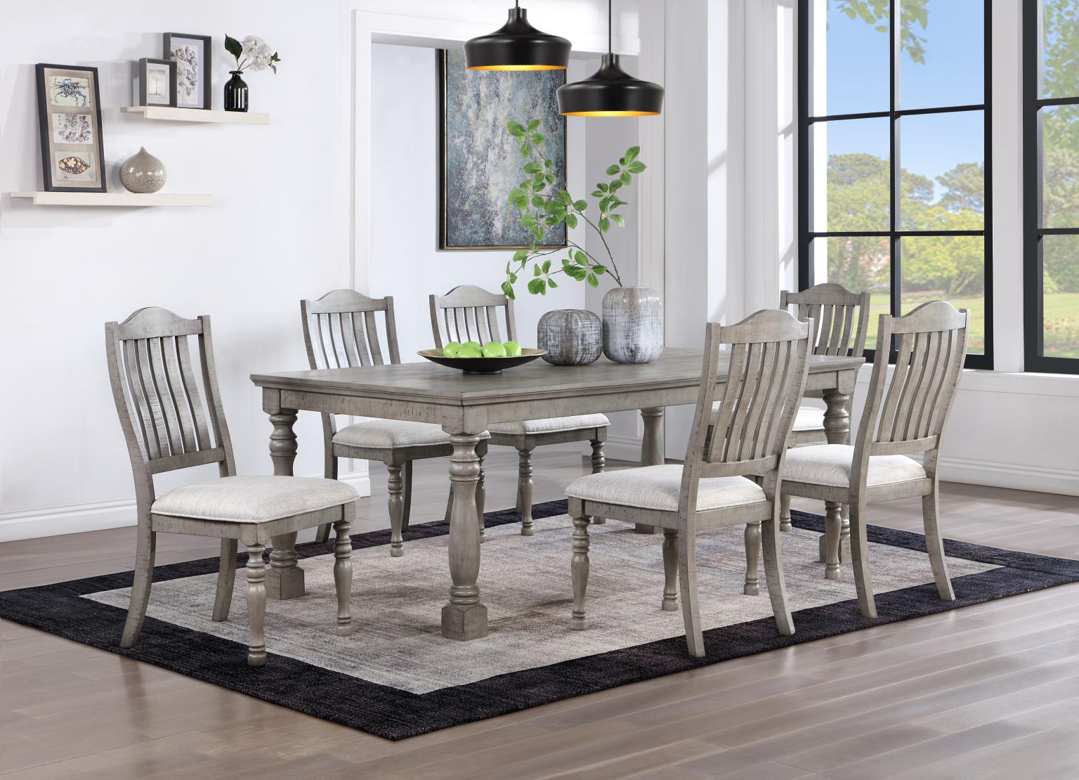 GRAY DINING TABLE