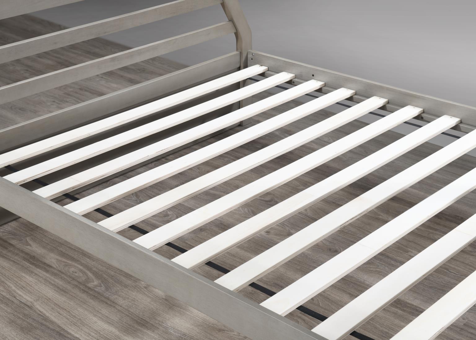 LIGHT GRAY TWIN/FULL BUNK BED view 4