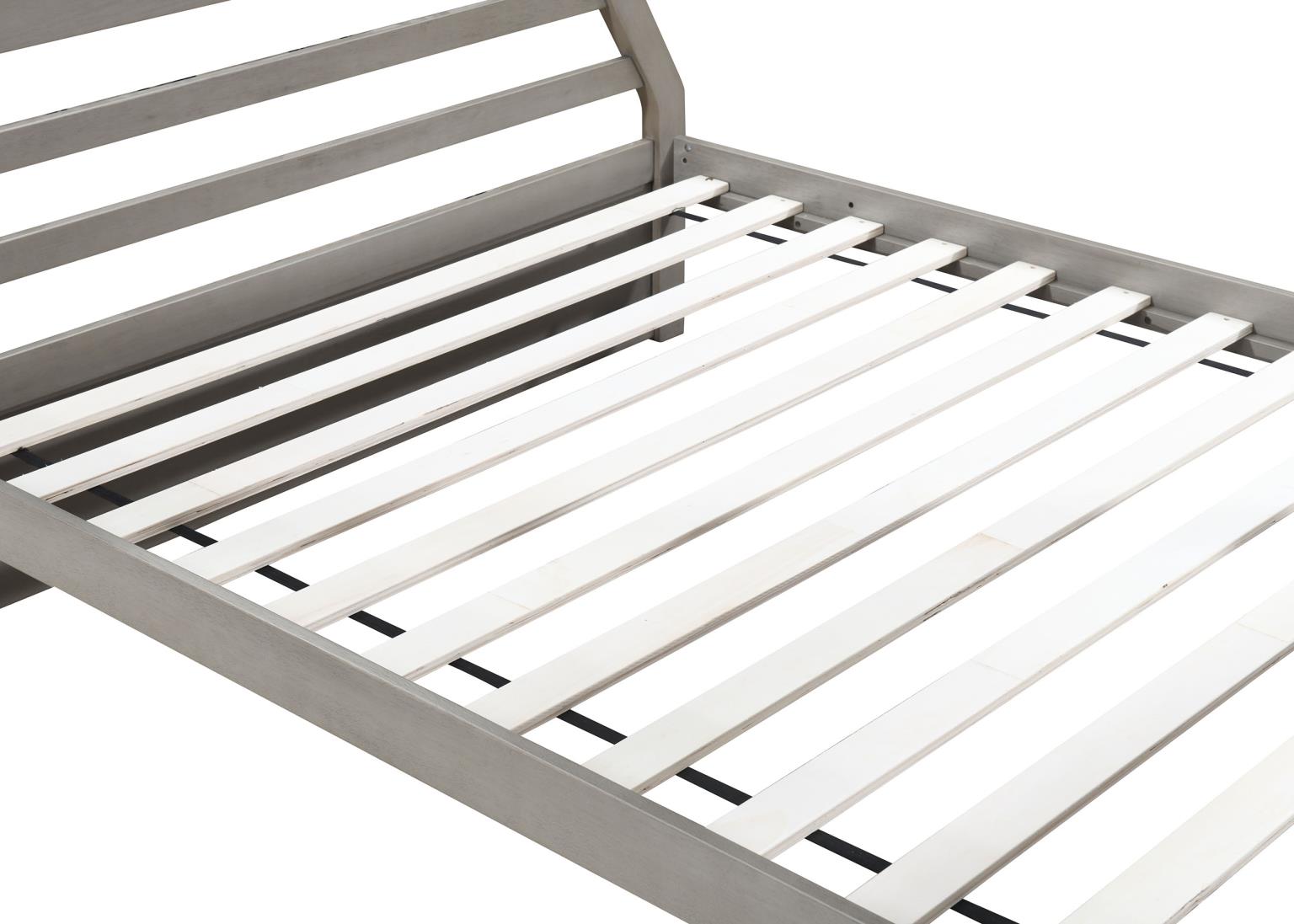 LIGHT GRAY TWIN/FULL BUNK BED view 5