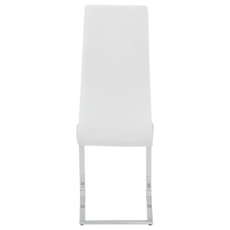 Montclair Upholstered Dining Side Chair White (Set of 4) view 8