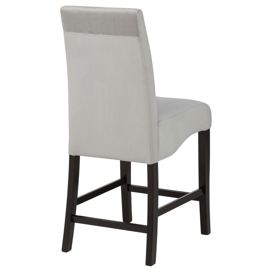 Stanton Velvet Upholstered Counter Chair Grey (Set of 2) view 9