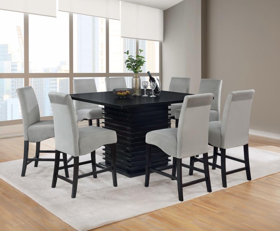 Stanton Velvet Upholstered Counter Chair Grey (Set of 2) view 15