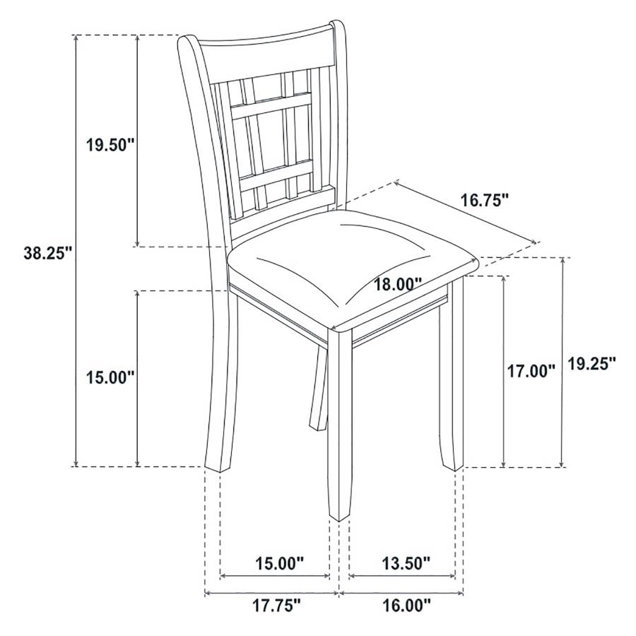 Lavon 5-piece Oval Extension Leaf Dining Set Espresso view 12