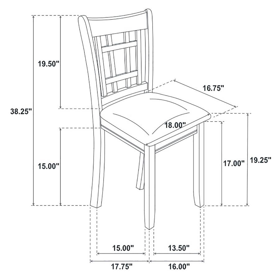 Lavon Wood Dining Side Chair Espresso (Set of 2) view 14