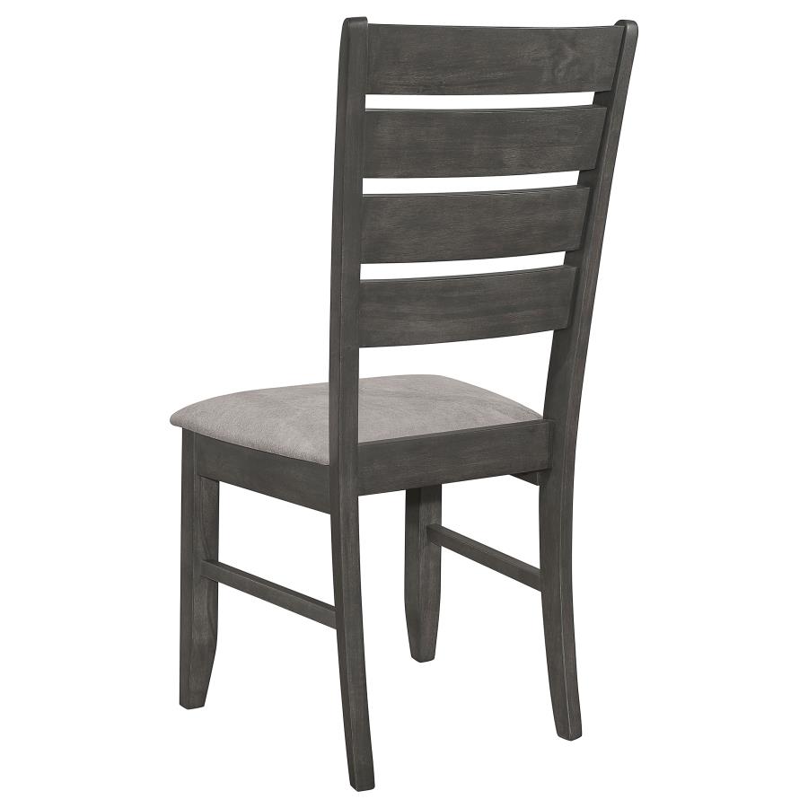 Dalila 5-piece Rectangular Dining Table Set Dark Grey view 9