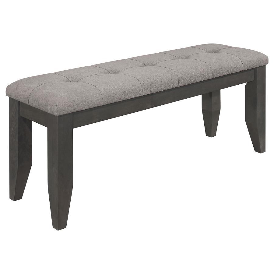Dalila 6-piece Rectangular Dining Table Set Dark Grey view 10