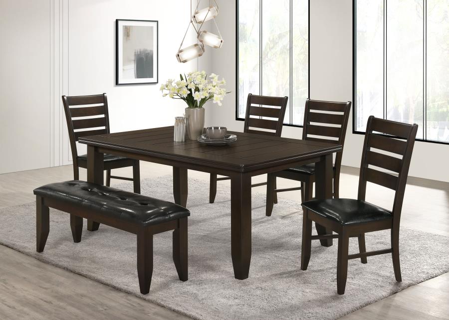 Dalila Rectangular 66-inch Wood Dining Table Cappuccino view 9