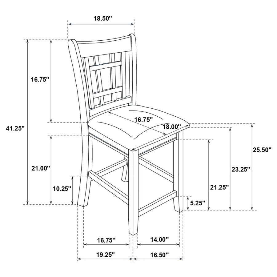 Lavon 5-piece Oval Counter Height Dining Set Espresso view 11