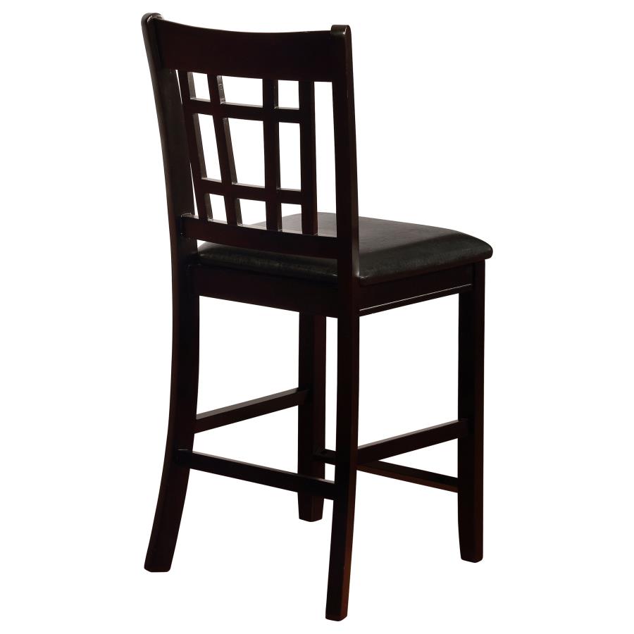 Lavon Wood Counter Height Dining Chair Black and Espresso (Set of 2) view 9
