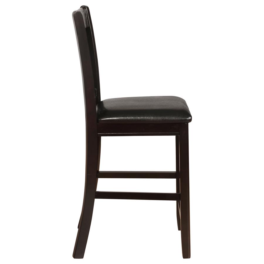 Lavon Wood Counter Height Dining Chair Black and Espresso (Set of 2) view 10