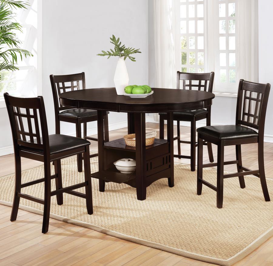 Lavon Wood Counter Height Dining Chair Black and Espresso (Set of 2) view 12