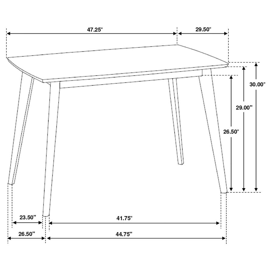 Kersey Rectangular 47-inch Wood Dining Table Chestnut view 8