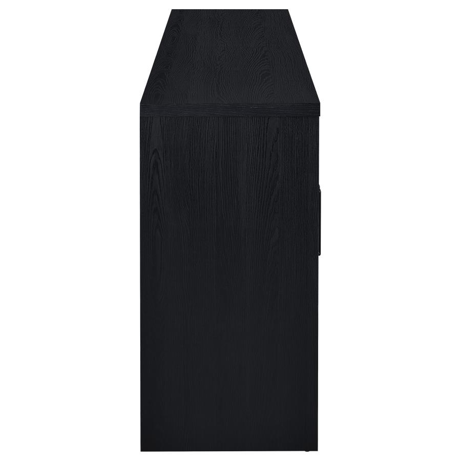 Riva 4-door Dining Sideboard Buffet Storage Credenza Black view 9