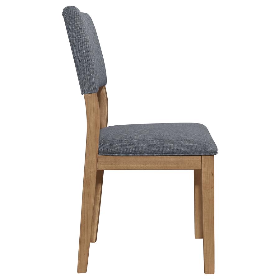 Sharon Fabric Upholstered Dining Side Chair Brown (Set of 2) view 9