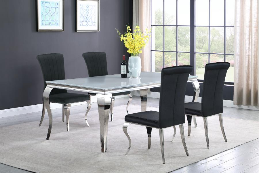 Betty Velvet Upholstered Dining Side Chair Black (Set of 4) view 15