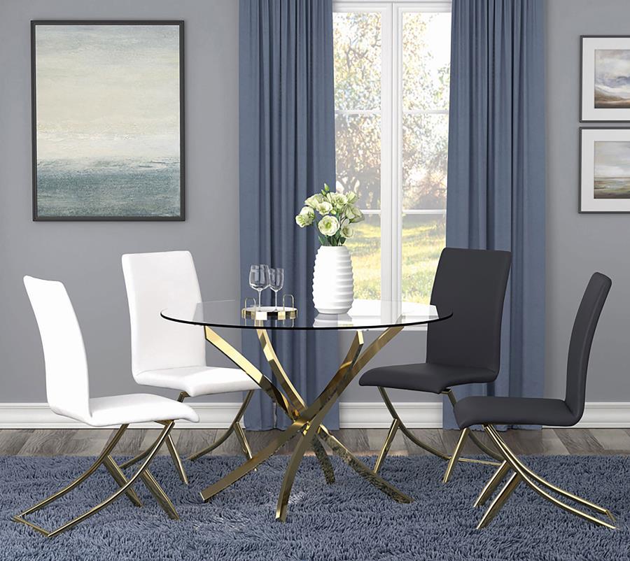 Carmelia Upholstered Dining Side Chair White (Set of 4) view 16