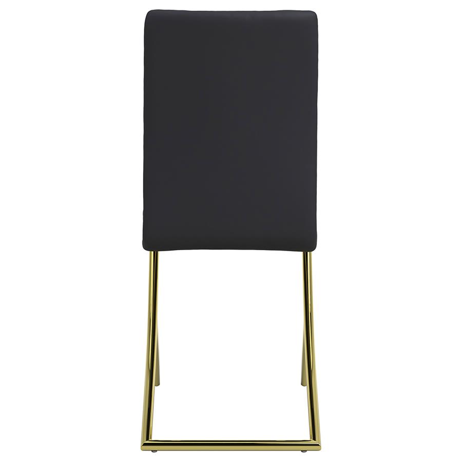 Carmelia Upholstered Dining Side Chair Black (Set of 4) view 8