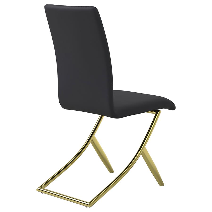 Carmelia Upholstered Dining Side Chair Black (Set of 4) view 9