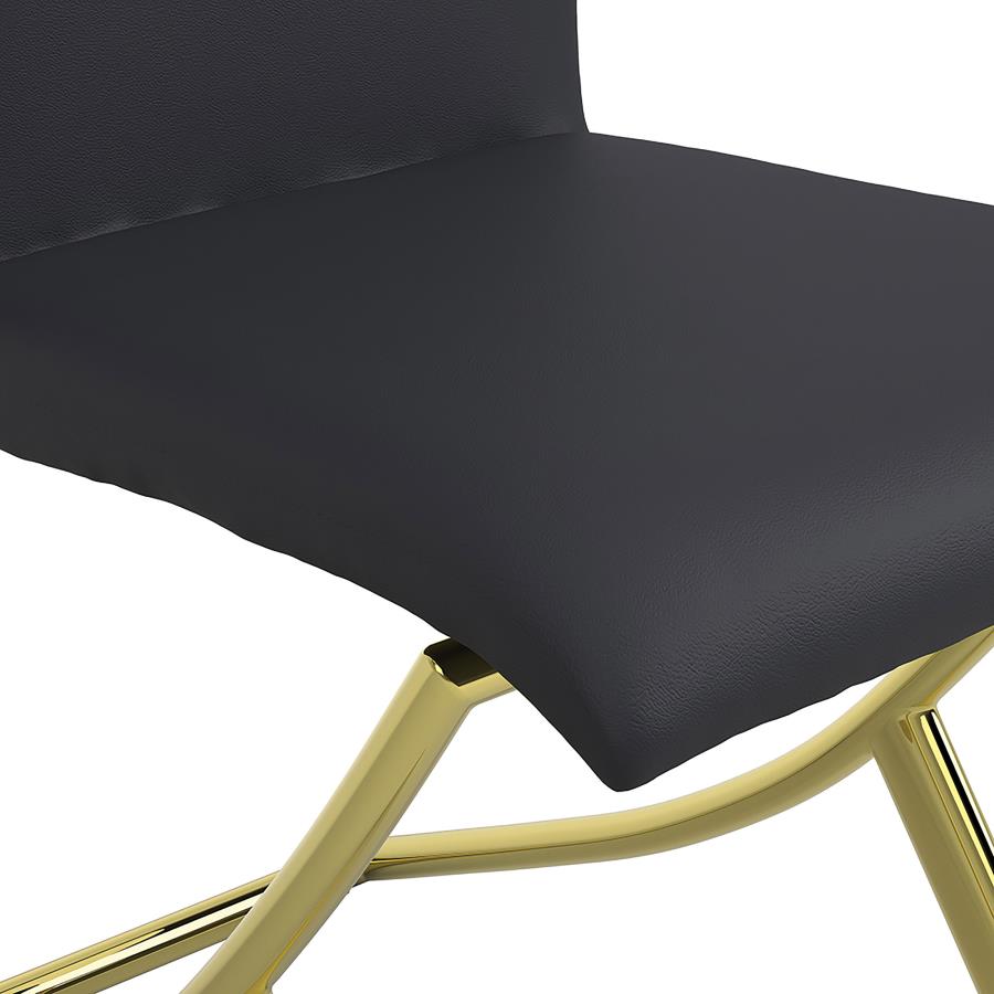 Carmelia Upholstered Dining Side Chair Black (Set of 4) view 11