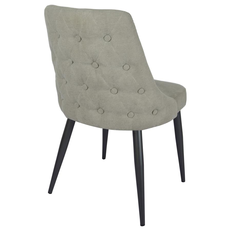 Cosmo Upholstered Dining Side Chair Light Grey (Set of 2) view 9