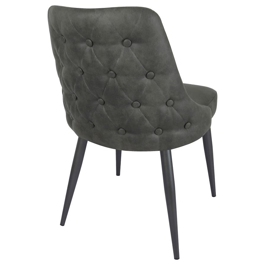 Cosmo Upholstered Dining Side Chair Grey (Set of 2) view 9