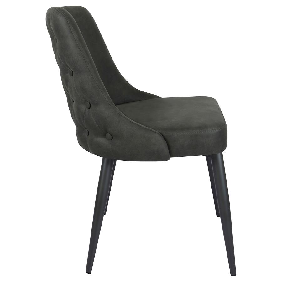 Cosmo Upholstered Dining Side Chair Grey (Set of 2) view 10