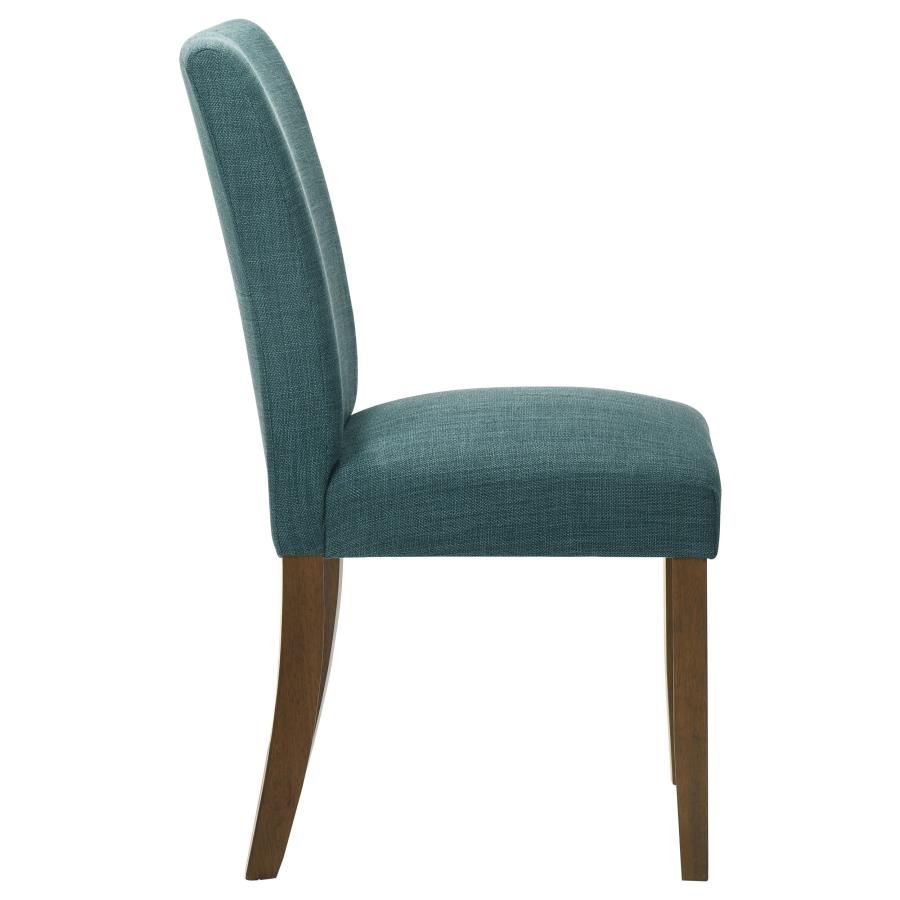 Cantley Upholstered Dining Side Chair Teal Blue (Set of 2) view 9