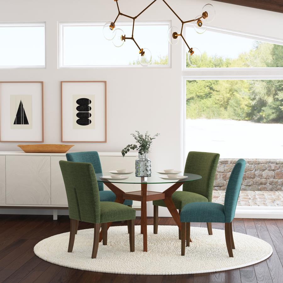 Cantley Upholstered Dining Side Chair Green (Set of 2) view 14