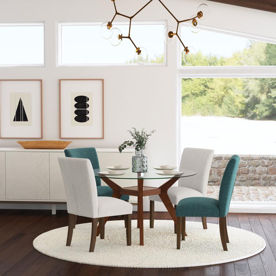 Cantley Upholstered Dining Side Chair Beige (Set of 2) view 16