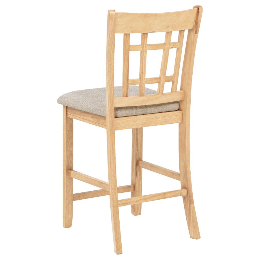 Lavon 5-piece Oval Counter Height Dining Set Light Oak view 11