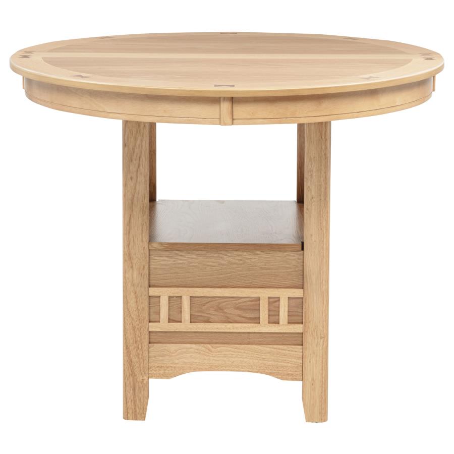 Lavon Oval 60-inch Counter Height Extension Dining Table Light Oak view 8