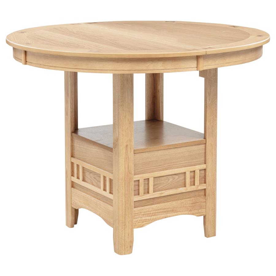 Lavon Oval 60-inch Counter Height Extension Dining Table Light Oak view 10