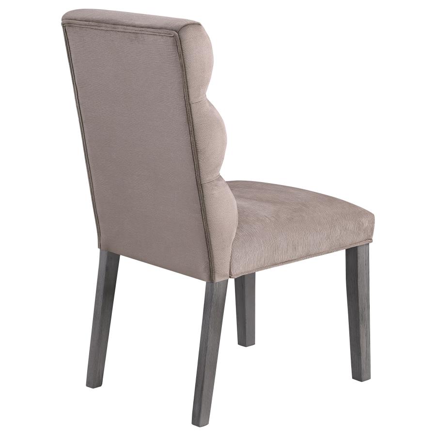 Carla Velvet Upholstered Dining Side Chair Ash (Set of 2) view 8