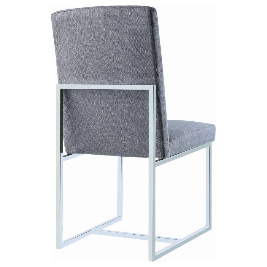 Mackinnon Upholstered Dining Side Chair Grey (Set of 2) view 8