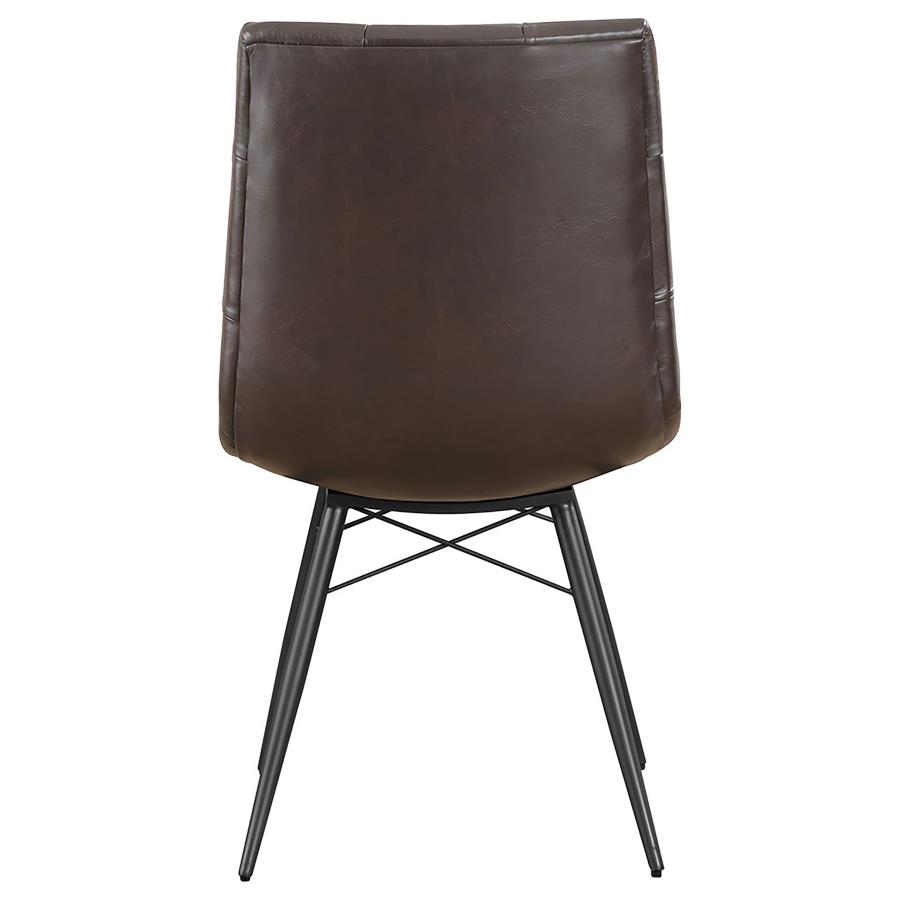 Aiken Upholstered Dining Side Chair Brown (Set of 4) view 8