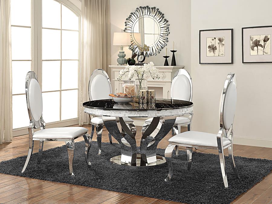 Anchorage Upholstered Dining Chair Cream White (Set of 2) view 12