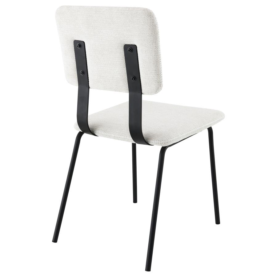 Calla Fabric Upholstered Dining Side Chair White (Set of 2) view 8