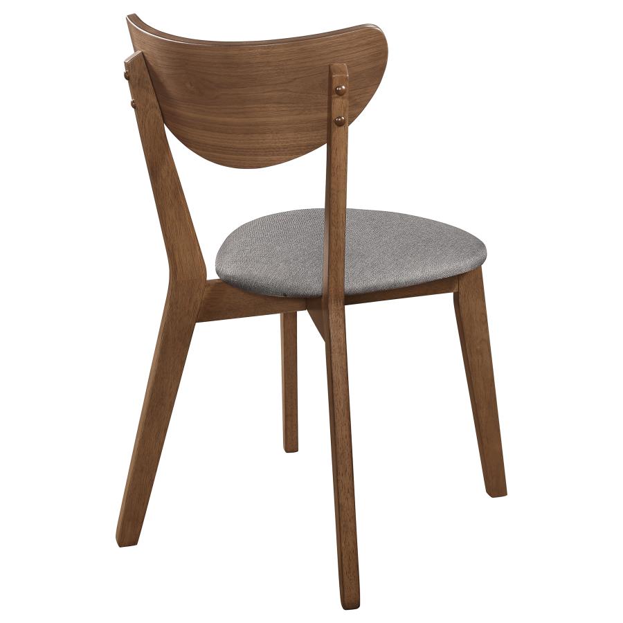 Alfredo Dining Side Chair Grey and Natural Walnut (Set of 2) view 8